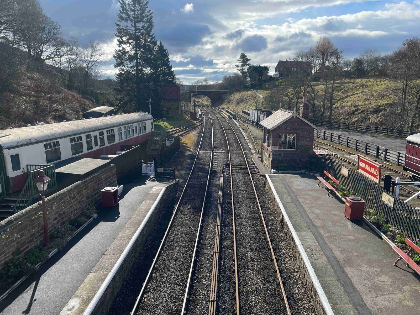 Goathland Station from the Bridge